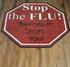 Stop Sign Flu Shot Mat